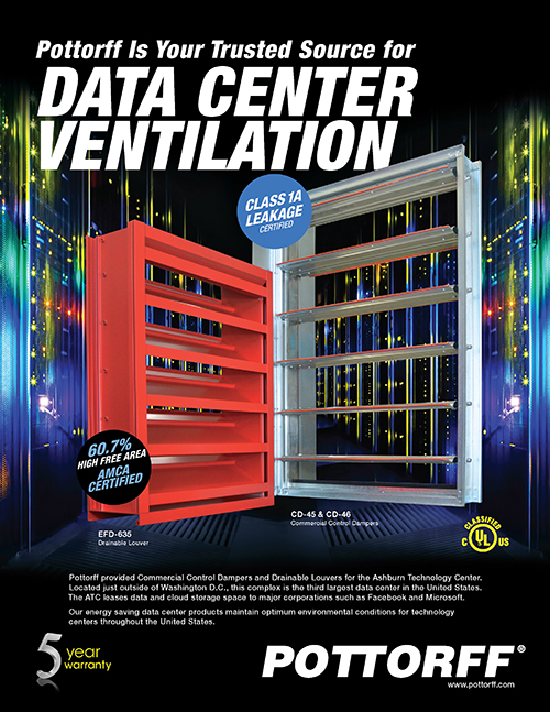 Pottorff products to maintain optimal environmental conditions for tech centers